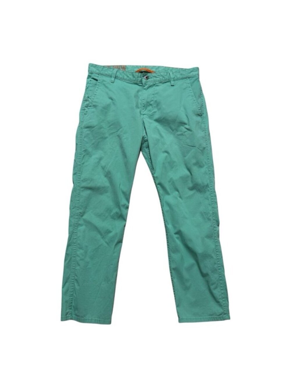 Dockers Men’s Chino Pants W34 L29 Green Stretch Flat Front Casual
